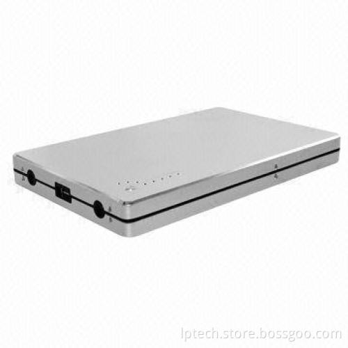 30,000mAh High-capacity Power Chargers for iPad, 5/12/16/19V Dual-USB, Built-in Li-polymer Battery